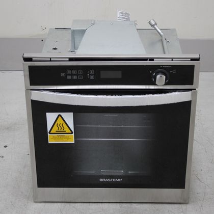 Forno de Embutir a Gás Brastemp 78 Litros Cor Inox com Convecção e Termômetro Meat Control - BOH84ARRS2_WOTIMO_CE6628862 220V