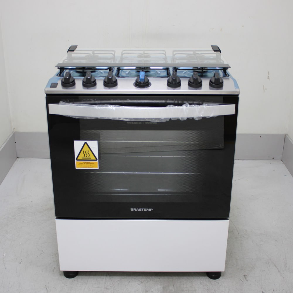 Fogão Brastemp 6 Bocas Branco Com Botões Removíveis E Exclusivo Aro Protetor - Bfs6ncbus2_Wotimo_Ce6630497 Bivolt