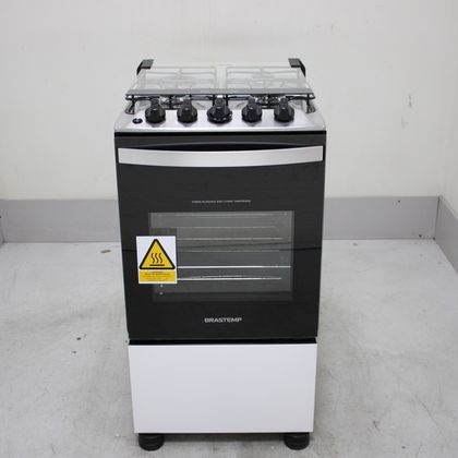 Fogão Brastemp 4 Bocas Branco com Dupla Chama e Grades Individuais - BFO4EBBUS3_WBOM_CE6632886 BIVOLT