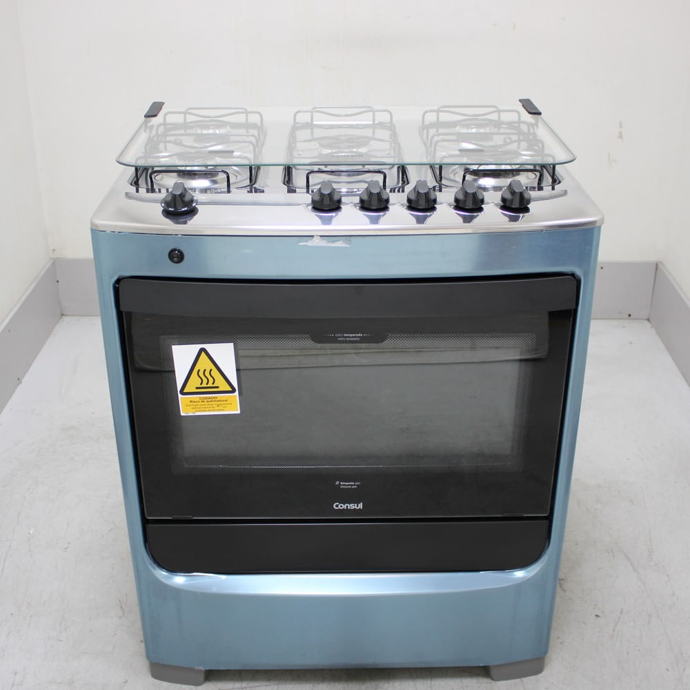 Fogão Consul 5 Bocas Inox Com Botões Removíveis - Cfs5narus3_Wbom_Ce6552850 Bivolt
