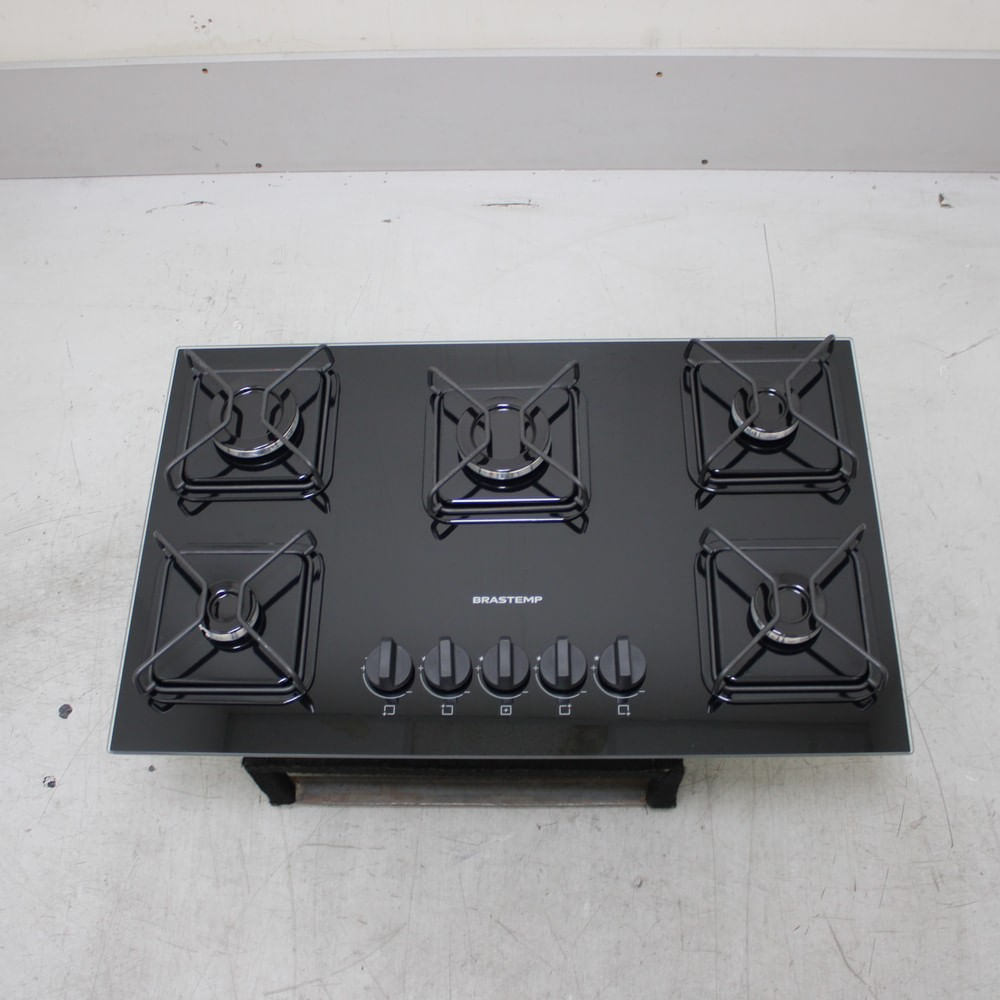 Cooktop 5 Bocas A Gás Brastemp Com Grades De Ferro Aramado E Chama Simmer - Bdd75beus1_Wexcele_Ce6620216 Bivolt