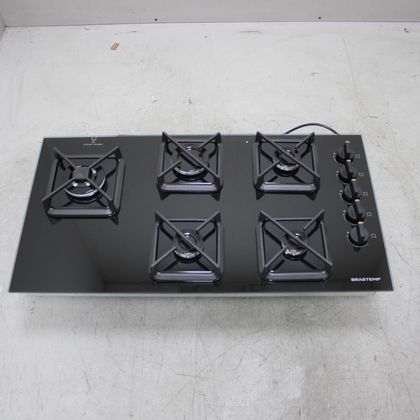 Cooktop Brastemp 5 Bocas a Gás, Grades de Ferro Fundido e Super Chama Lateral - BDS85AEUS1_WEXCELE_CE6553635 BIVOLT