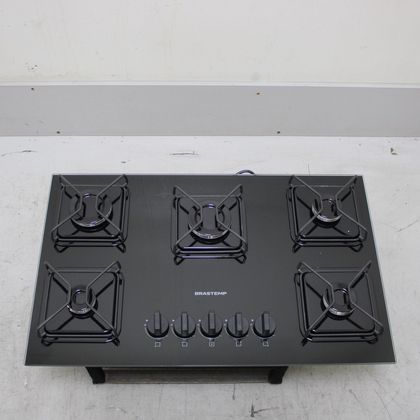 Cooktop 5 Bocas a Gás Brastemp com Grades de ferro Aramado e Chama Simmer - BDD75BEUS2_WOTIMO_CE6616164 BIVOLT