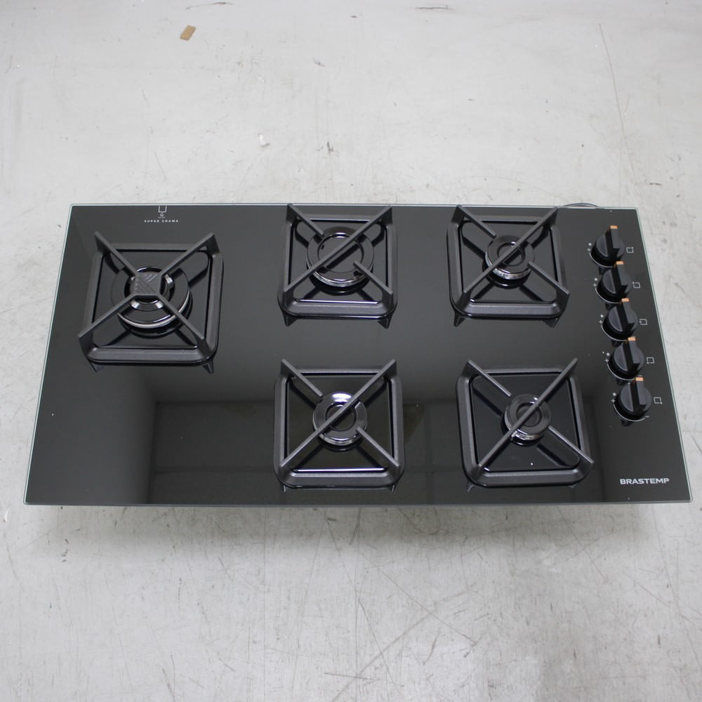 Cooktop Brastemp 5 Bocas A Gás, Grades De Ferro Fundido E Super Chama Lateral - Bds85aeus2_Wotimo_Ce6553636 Bivolt