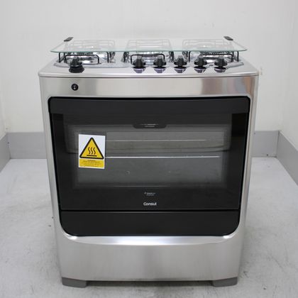 Fogão Consul 5 Bocas Inox com Botões Removíveis - CFS5NARUS1_WEXCELE_CE6571395 BIVOLT