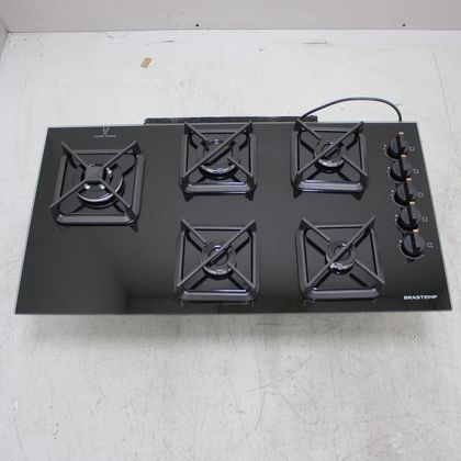 Cooktop Brastemp 5 Bocas a Gás, Grades de Ferro Fundido e Super Chama Lateral - BDS85AEUS2_WOTIMO_CE6556024 BIVOLT
