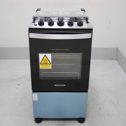 Fogão Brastemp 4 Bocas Inox com Duas Prateleiras com Alturas Ajustáveis - BFO4NBRUS1_WEXCELE_CE6637337 BIVOLT