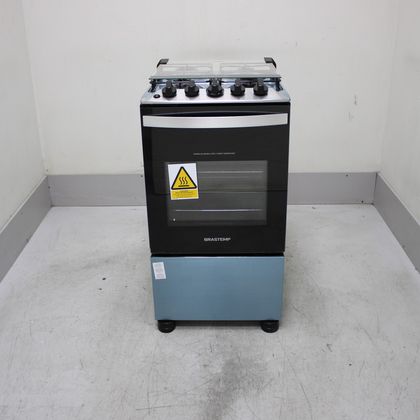 Fogão Brastemp 4 Bocas Inox com Duas Prateleiras com Alturas Ajustáveis - BFO4NBRUS1_WEXCELE_CE6634712 BIVOLT