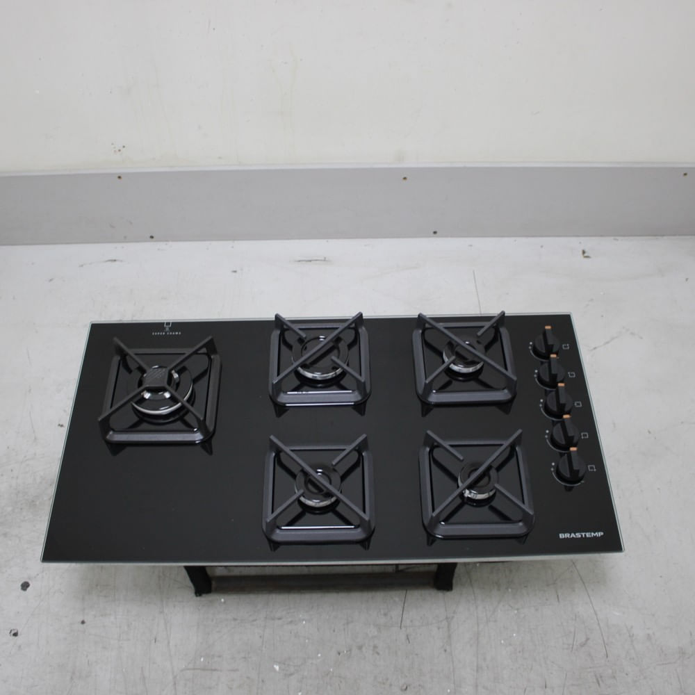 Cooktop Brastemp 5 Bocas A Gás, Grades De Ferro Fundido E Super Chama Lateral - Bds85aeus2_Wotimo_Ce6530243 Bivolt