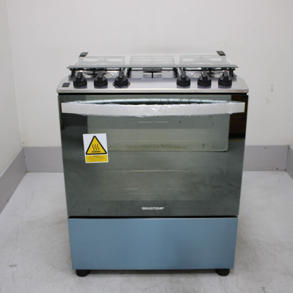 Fogão Brastemp 5 Bocas Cor Inox Com Botões Removíveis E Exclusivo Aro Protetor - Bfs5ncrus2_Wotimo_Ce6638339 Bivolt