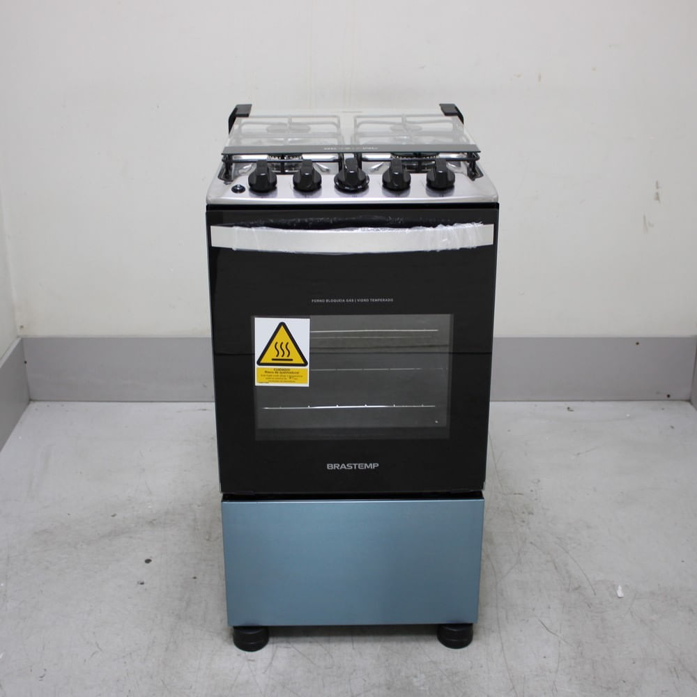 Fogão Brastemp 4 Bocas Inox Com Duas Prateleiras Com Alturas Ajustáveis - Bfo4nbrus2_Wotimo_Ce6635216 Bivolt