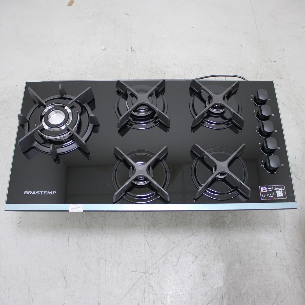 Cooktop 5 Bocas Brastemp Eclipse Collection com Quadrichama - BDD86APUS3_WBOM_CE6557112