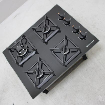 Cooktop Brastemp 4 Bocas a Gás, Grades de Ferro Fundido e Chamas Especiais - BDS62AEUS3_WBOM_CE6536496 BIVOLT
