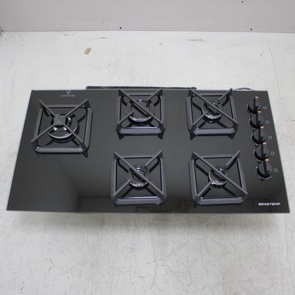 Cooktop Brastemp 5 Bocas a Gás, Grades de Ferro Fundido e Super Chama Lateral - BDS85AEUS2_WOTIMO_CE6556025 BIVOLT