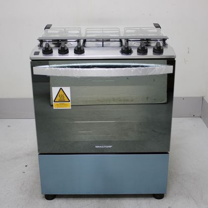 Fogão Brastemp 5 Bocas Cor Inox com Botões Removíveis e Exclusivo Aro Protetor - BFS5NCRUS2_WOTIMO_CE6642230 BIVOLT