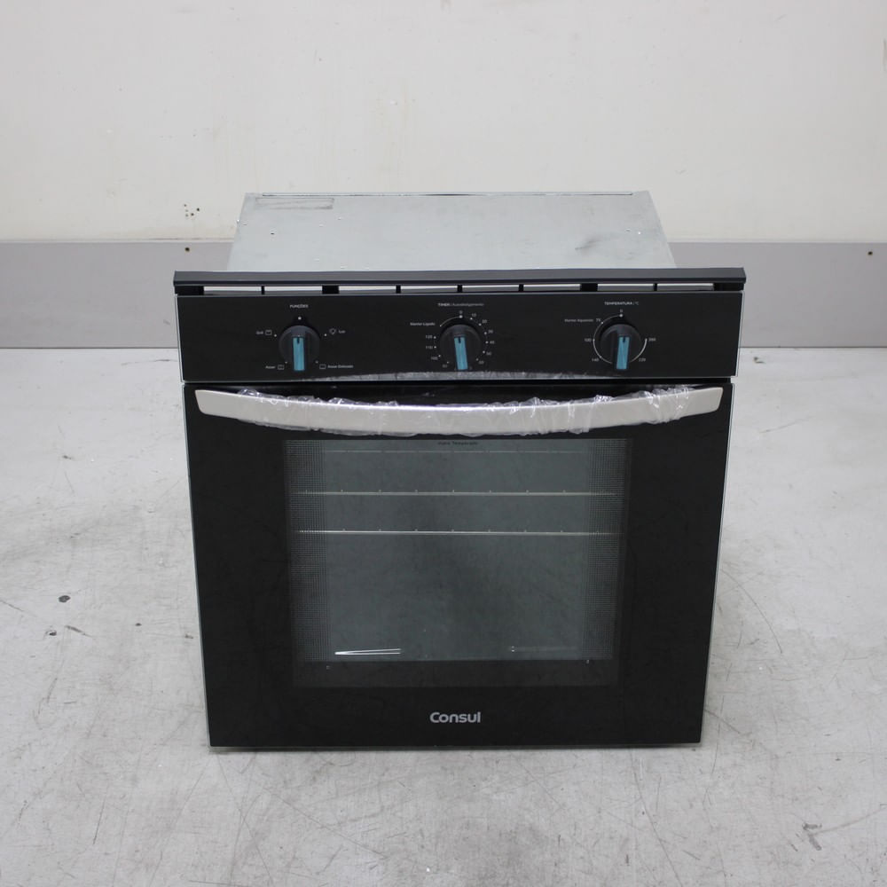 Forno de Embutir Elétrico Consul 84 Litros Preto com Timer Autodesligamento e Grill - COB84BEAS1_WEXCELE_CE6651154
