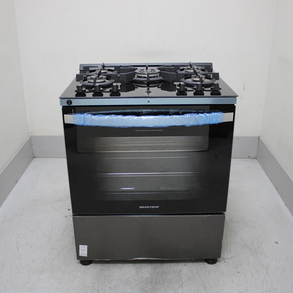 Fogão Brastemp 5 Bocas com Mesa de Vidro Eclipse Collection, Função Air Fryer e Turbo Chama - BFS5LAPRS2_WOTIMO_CF6660476