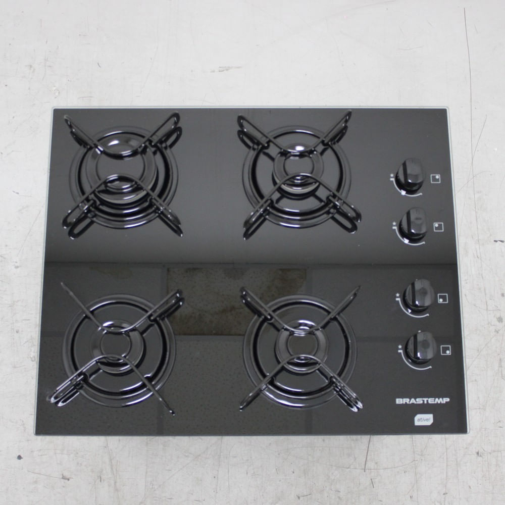 Cooktop 4 bocas Brastemp com grades piatina e acendimento automático - BDD61AEUS2_WOTIMO_CF6659837