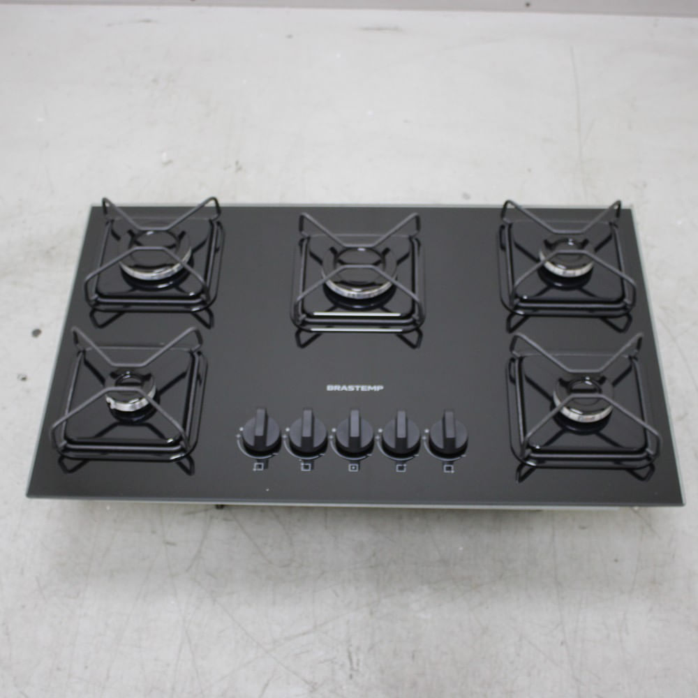 Cooktop 5 Bocas A Gás Brastemp Com Grades De Ferro Aramado E Chama Simmer - Bdd75beus1_Wexcele_Ce6633719 Bivolt
