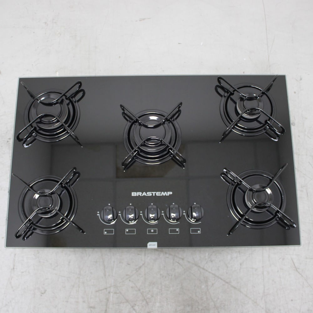 Cooktop 5 bocas Brastemp com grades piatina e acendimento automático - BDD75AEUS2_WOTIMO_CF6660755