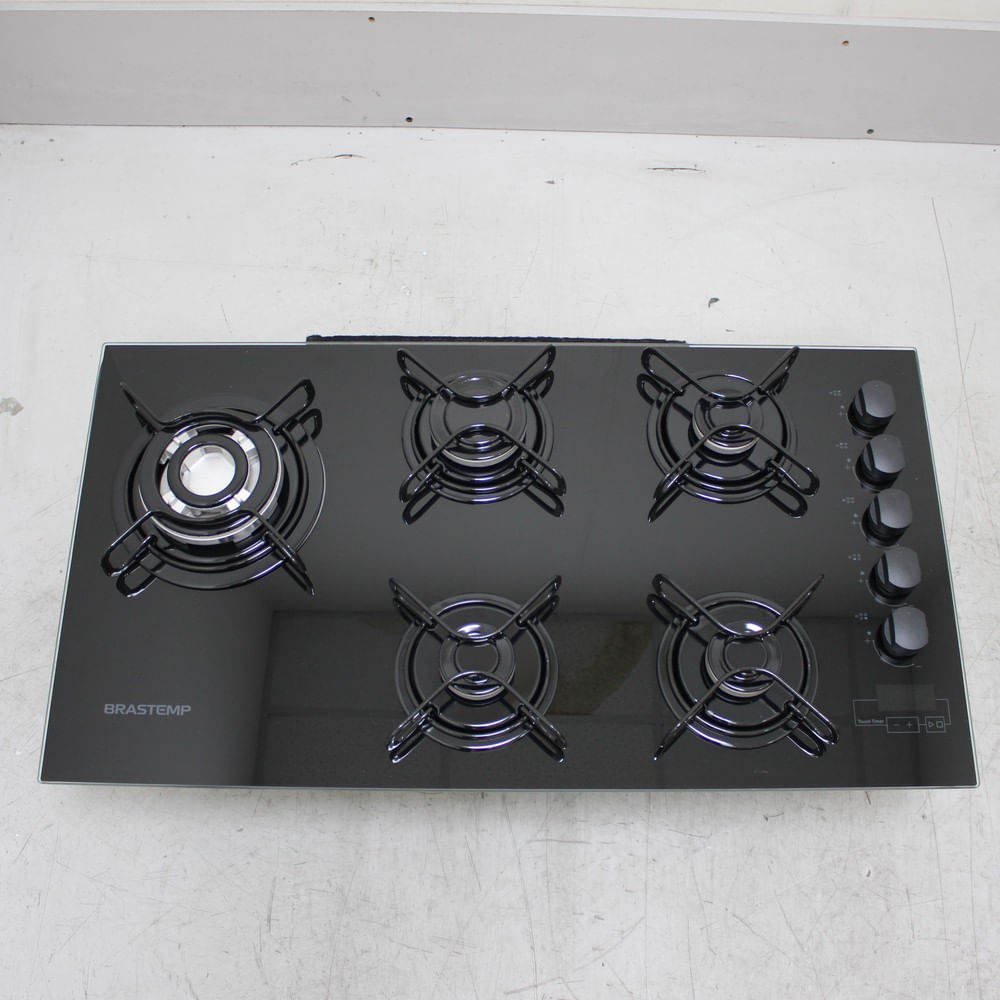 Cooktop 5 bocas Brastemp com quadrichama e timer touch - BDT85AEUS2_WOTIMO_CE6582722