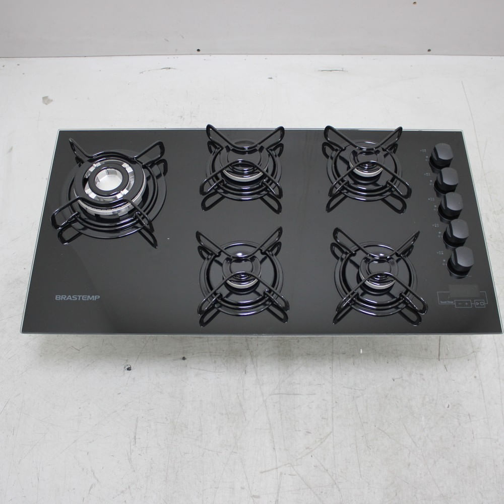 Cooktop 5 Bocas Brastemp Com Quadrichama E Timer Touch - Bdt85aeus3_Wbom_Ce6586195 Bivolt
