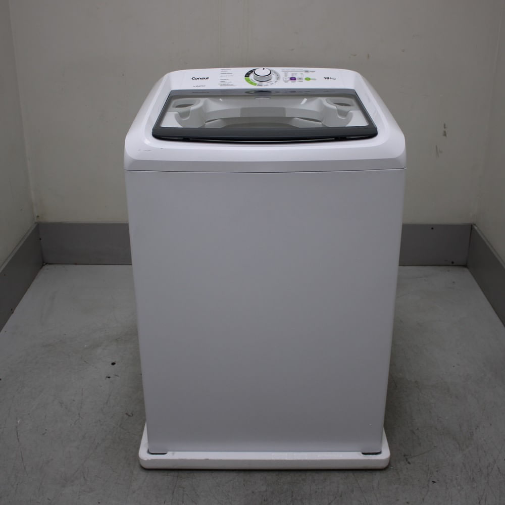 Máquina De Lavar Consul 18Kg Branca Com Lavagem Econômica E Ciclo Edredom - Cwk18abas3_Wbom_Cf6218786 110V