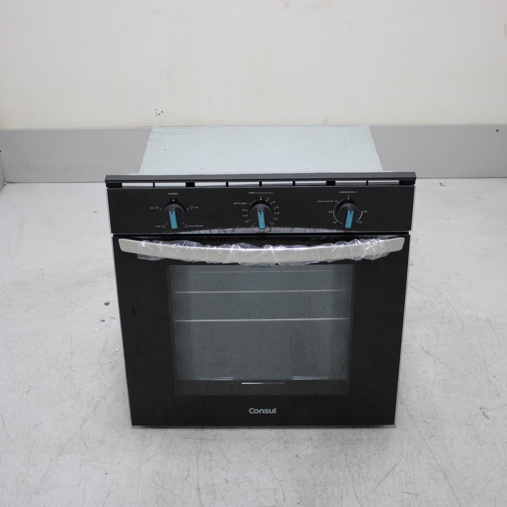 Forno de Embutir Elétrico Consul 84 Litros Preto com Timer Autodesligamento e Grill - COB84BEBS1_WEXCELE_CF6673555