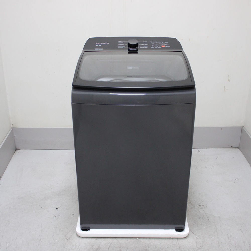 Máquina De Lavar Cinza Platinum Brastemp 14Kg Com Smart Sensor E Função Reduzir Tempo - Bwj14a9as2_Wotimo_Cf6286427 110V