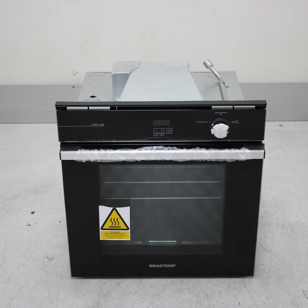Forno de Embutir a Gás Brastemp 78 Litros Preto com Grill e Timer Touch - BOA84AERS1_WEXCELE_CF6682135
