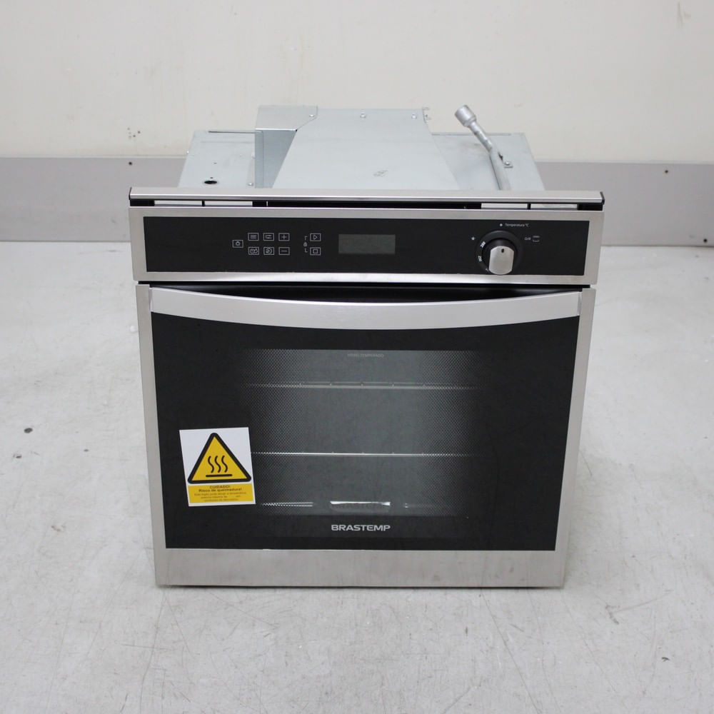 Forno De Embutir A Gás Brastemp 78 Litros Cor Inox Com Convecção E Termômetro Meat Control - Boh84arrs1_Wexcele_Cf6683929 220V