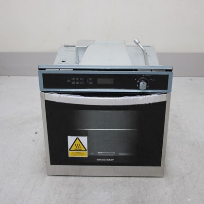 Forno de Embutir a Gás Brastemp 78 Litros Cor Inox com Convecção e Termômetro Meat Control - BOH84ARRS1_WEXCELE_CF6688327 220V