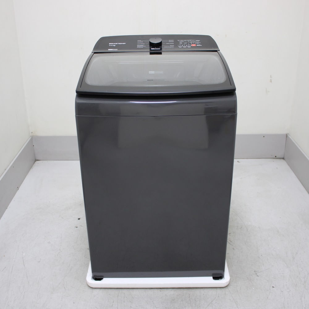 Máquina De Lavar Cinza Platinum Brastemp 14Kg Com Smart Sensor E Função Reduzir Tempo - Bwj14a9bs1_Wexcele_Cf6231757 220V