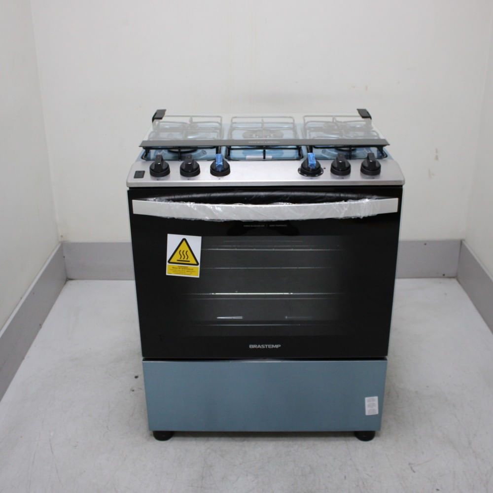 Fogão Brastemp 5 Bocas Cor Inox com Turbo Chama - BFS5GDRRS1_WEXCELE_CF6684913