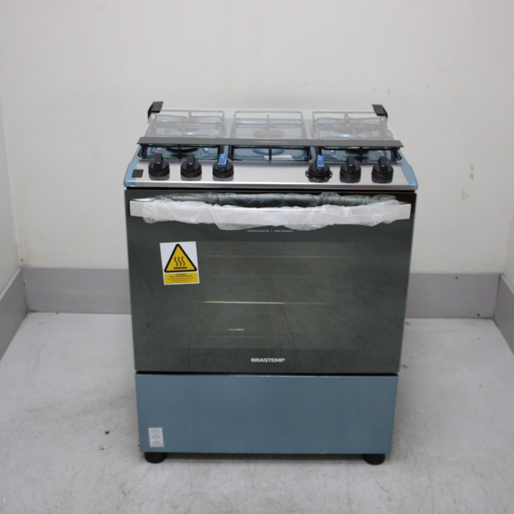 Fogão Brastemp 5 Bocas Cor Inox Com Botões Removíveis E Exclusivo Aro Protetor - Bfs5ncrus1_Wexcele_Cf6687066 Bivolt