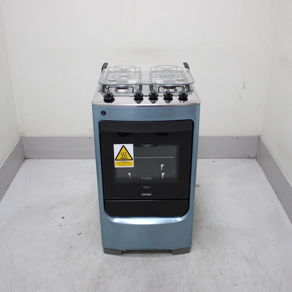 Fogão Consul 4 Bocas Inox Com Acendimento Automático - Cfo4narus1_Wexcele_Cf6716190 Bivolt