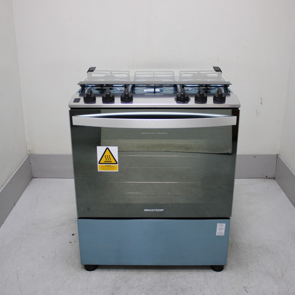 Fogão Brastemp 5 Bocas Cor Inox com Botões Removíveis e Exclusivo Aro Protetor - BFS5NCRUS1_WEXCELE_CF6683203