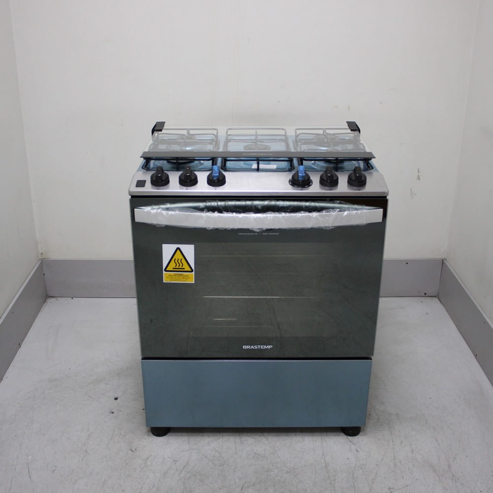 Fogão Brastemp 5 Bocas Cor Inox Com Botões Removíveis E Exclusivo Aro Protetor - Bfs5ncrus1_Wexcele_Cf6685585 Bivolt