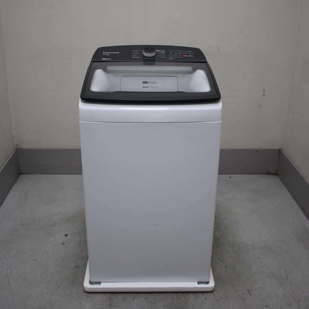 Máquina de Lavar 14Kg Brastemp Branca com Smart Sensor e Design Compacto - BWF14ABBS2_WOTIMO_CF6238342