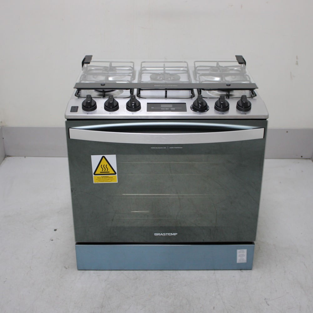Fogão Brastemp 5 Bocas de Embutir Cor Inox com Turbo Chama e Touch Timer - BYS5PCRUS2_WOTIMO_CF6684921