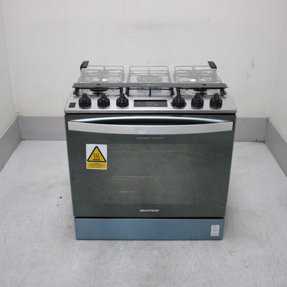 Fogão Brastemp 5 Bocas de Embutir Cor Inox com Turbo Chama e Touch Timer - BYS5PCRUS2_WOTIMO_CF6683201 BIVOLT