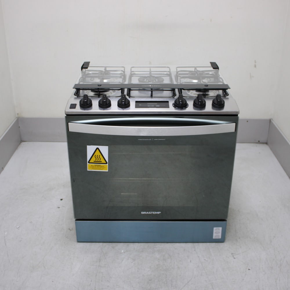Fogão Brastemp 5 Bocas De Embutir Cor Inox Com Turbo Chama E Touch Timer - Bys5pcrus2_Wotimo_Cf6683201 Bivolt