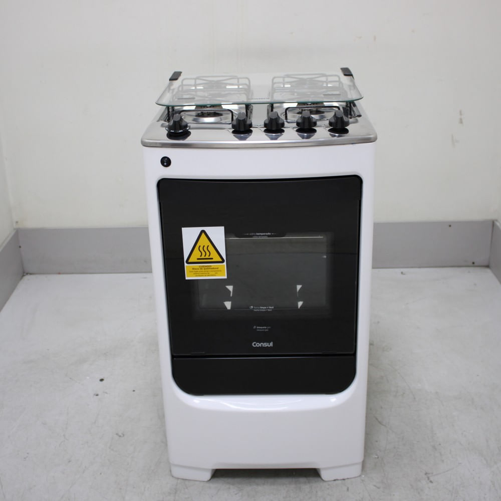 Fogão Consul 4 Bocas Branco Com Acendimento Automático - Cfo4nabus2_Wotimo_Cf6685721 Bivolt