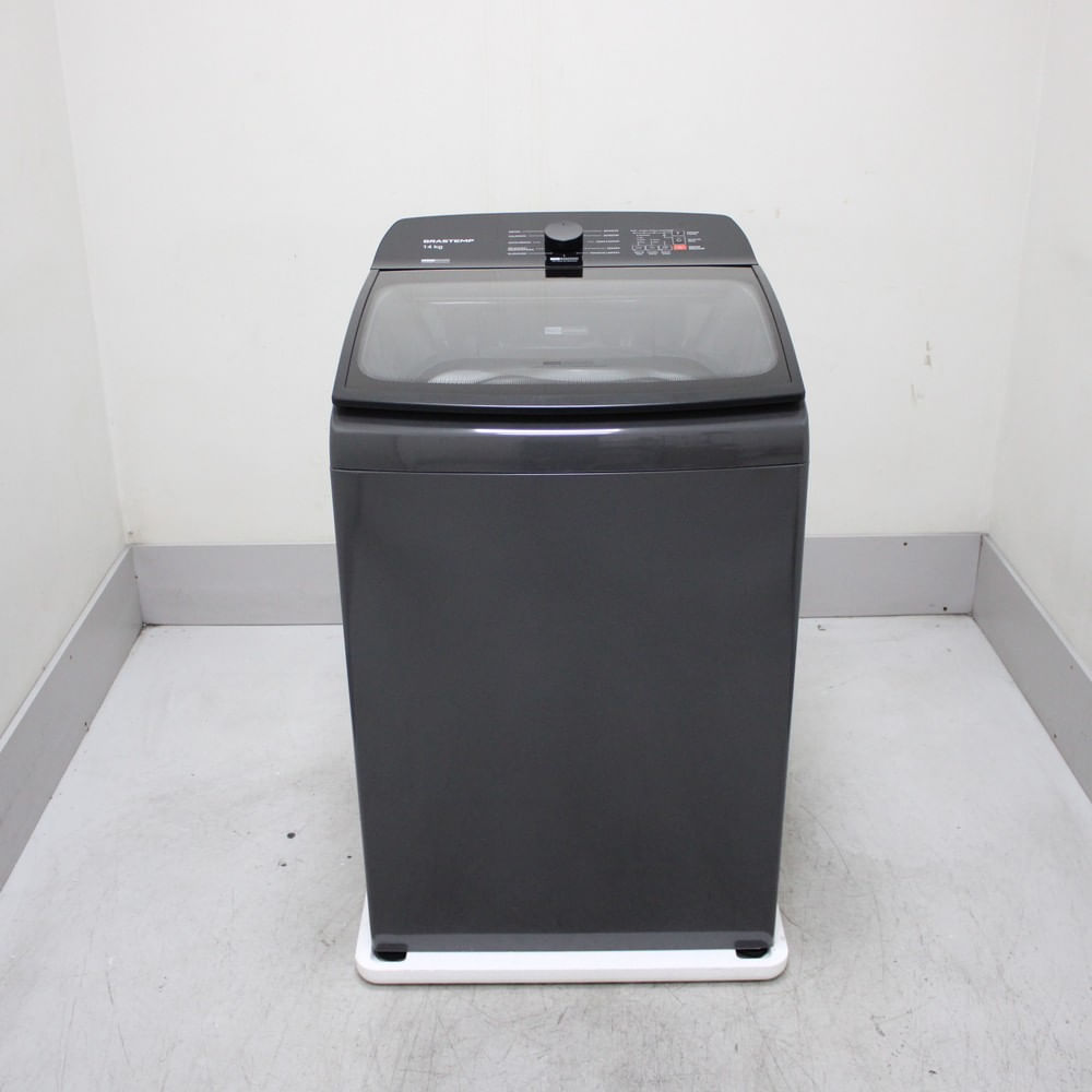 Máquina De Lavar Cinza Platinum Brastemp 14Kg Com Smart Sensor E Função Reduzir Tempo - Bwj14a9bs2_Wotimo_Cf6286432 220V