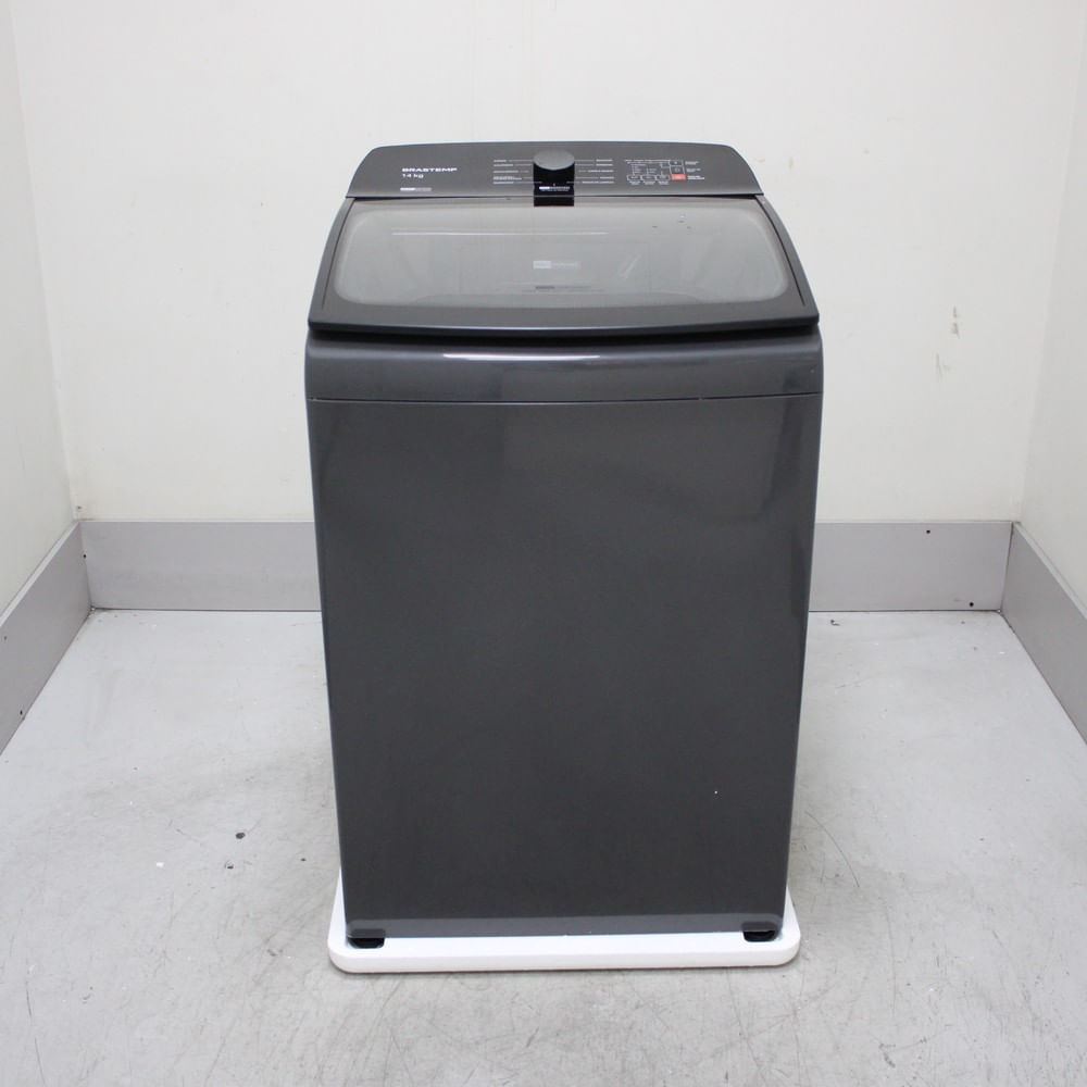 Máquina De Lavar Cinza Platinum Brastemp 14Kg Com Smart Sensor E Função Reduzir Tempo - Bwj14a9bs2_Wotimo_Cf6271528 220V