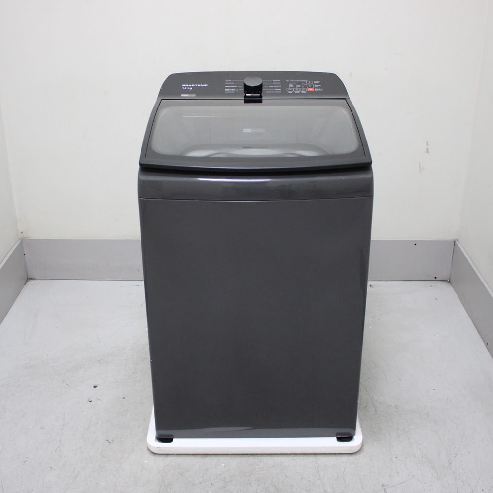 Máquina De Lavar Cinza Platinum Brastemp 14Kg Com Smart Sensor E Função Reduzir Tempo - Bwj14a9bs2_Wotimo_Cf6243174 220V
