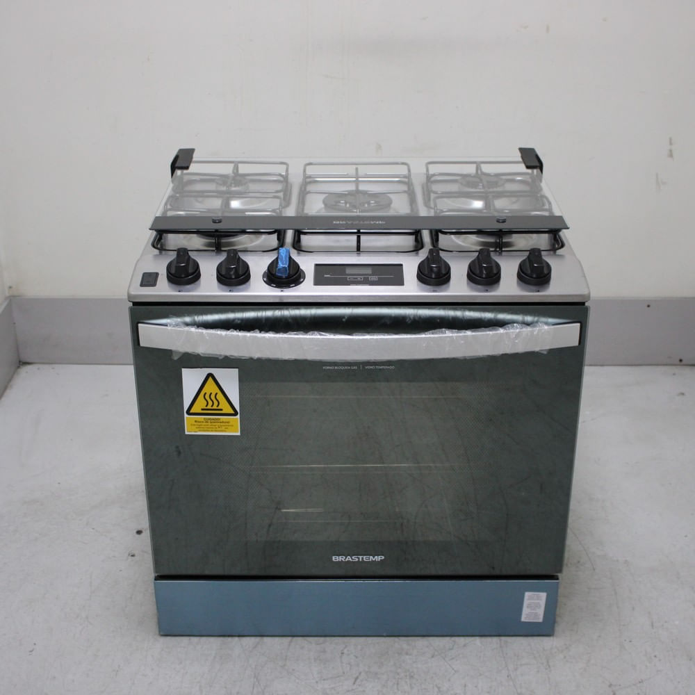 Fogão Brastemp 5 Bocas De Embutir Cor Inox Com Turbo Chama E Touch Timer - Bys5pcrus1_Wexcele_Cf6697037 Bivolt