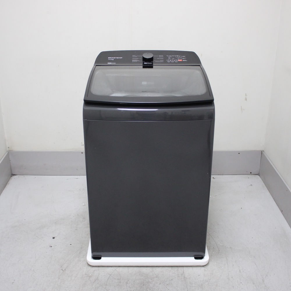 Máquina De Lavar Cinza Platinum Brastemp 14Kg Com Smart Sensor E Função Reduzir Tempo - Bwj14a9as2_Wotimo_Cf6311795 110V