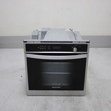 Forno de Embutir a Gás Brastemp 78 Litros Cor Inox com Convecção e Termômetro Meat Control - BOH84ARRS3_WBOM_CG6709306 220V