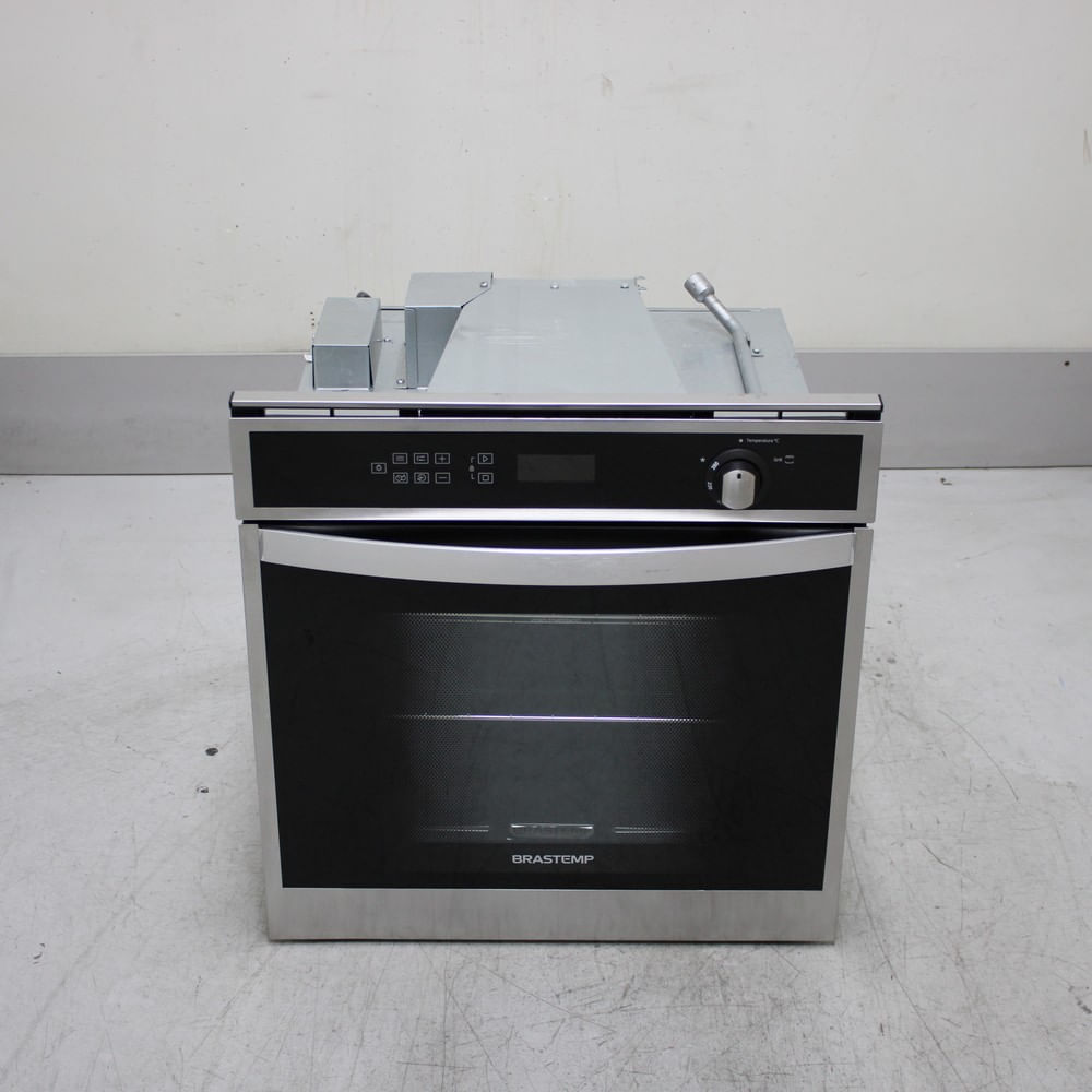 Forno De Embutir A Gás Brastemp 78 Litros Cor Inox Com Convecção E Termômetro Meat Control - Boh84arrs3_Wbom_Cg6709306 220V